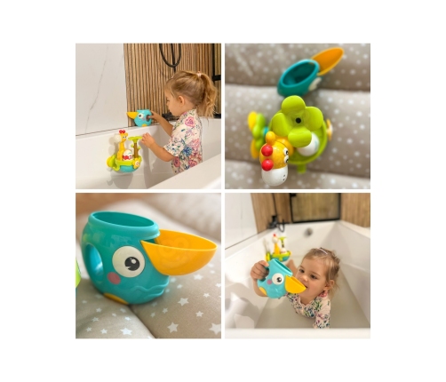 WOOPIE BABY Zabawka do Kąpieli Żyrafa z Lejkiem na Przyssawke