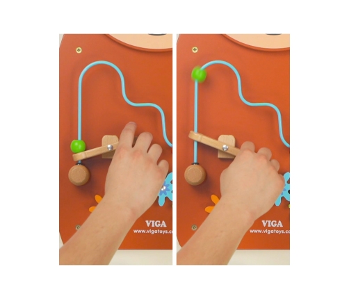 VIGA Drewniana Tablica Manipulacyjna Konik Certyfikat FSC Montessori