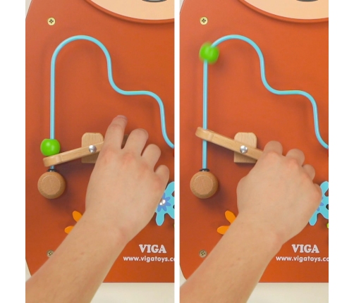 VIGA Drewniana Tablica Manipulacyjna Konik Certyfikat FSC Montessori