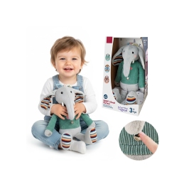 WOOPIE BABY Interaktywny Słonik Przytulanka z Dźwiękiem i Światłem