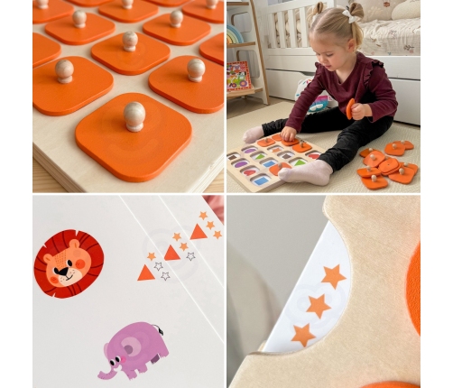 Viga Memory Gra Pamięciowa Zgadnij Obrazki 10 Kart Montessori