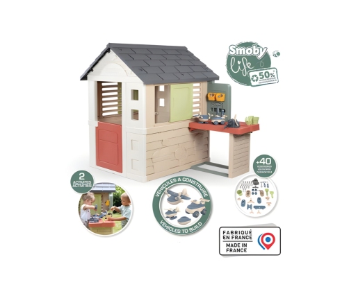 SMOBY Domek z Warsztatem + 39 akcesoriów