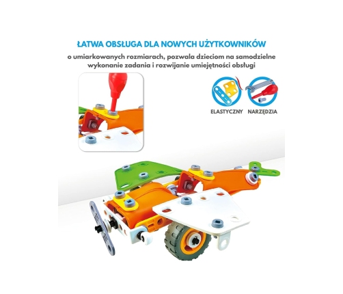 WOOPIE Zestaw Klocki Konstrukcyjne Pojazdy STEM 163 el.