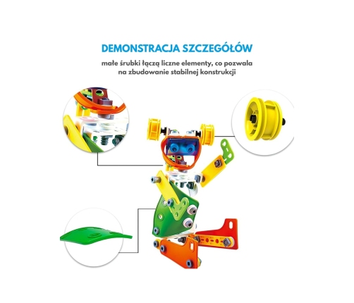 WOOPIE Zestaw Klocki Konstrukcyjne Pojazdy STEM 163 el.