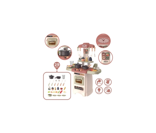 WOOPIE Modna Kuchnia z Obiegiem Wody Palnik Światło Dźwięk + 29 Akc.