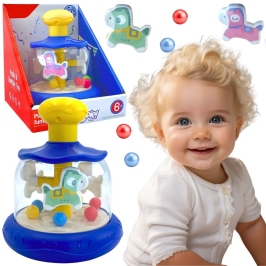 WOOPIE BABY Kolorowe Koniki Niebieski Bączek Karuzela z Kulkami WOOPIE BABY Kolorowe Koniki Niebieski Bączek Karuzela z Kulkami