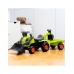 FALK Traktorek Jeździk Baby Claas z Koparką Łyżką i Przyczepą