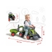 FALK Traktorek Jeździk Baby Claas z Koparką Łyżką i Przyczepą