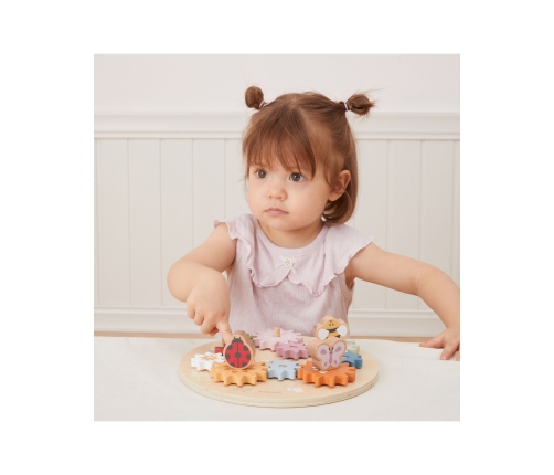 VIGA PolarB Drewniane Kolorowe Koła Zębate Montessori