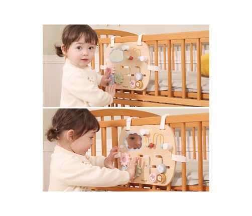 VIGA Drewniana Tablica Manipulacyjna Wielofunkcyjna