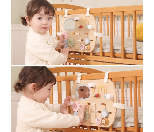 VIGA Drewniana Tablica Manipulacyjna Wielofunkcyjna