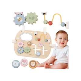 VIGA Drewniana Tablica Manipulacyjna Wielofunkcyjna