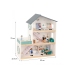 TOOKY TOY Duży Drewniany Domek dla Lalek + Figurki FSC