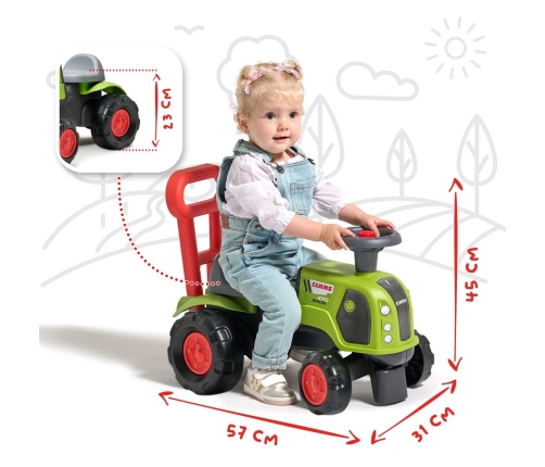 FALK Jeździk Traktor Pchacz Baby Claas Arion 470 z Klaksonem