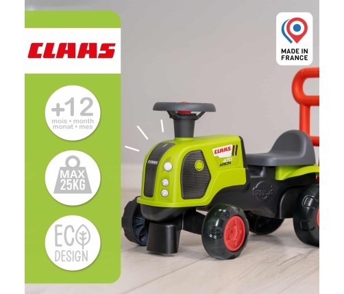 FALK Jeździk Traktor Pchacz Baby Claas Arion 470 z Klaksonem