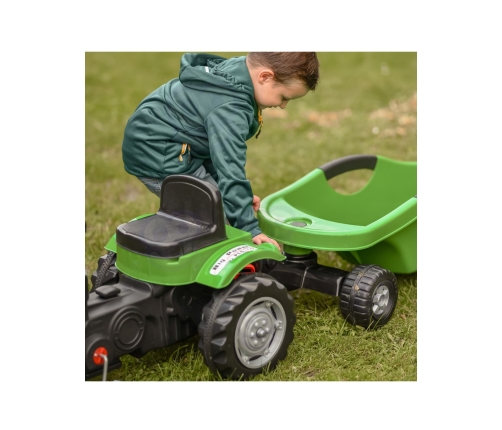 WOOPIE Traktor na Pedały Big PowerTrac z Przyczepą XXL