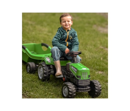 WOOPIE Traktor na Pedały Big PowerTrac z Przyczepą XXL