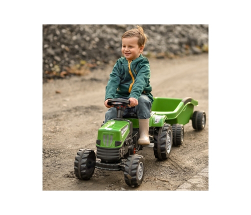 WOOPIE Traktor na Pedały Big PowerTrac z Przyczepą XXL