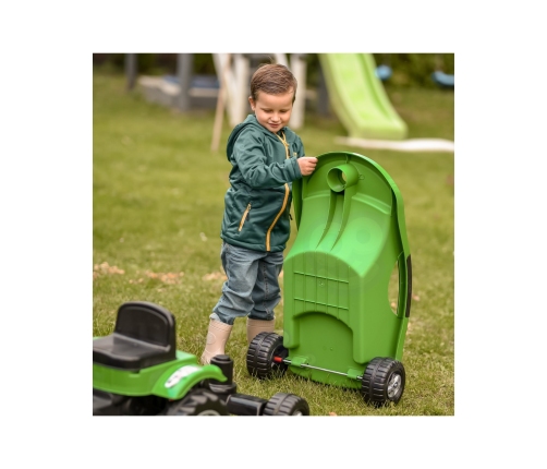 WOOPIE Traktor na Pedały Big PowerTrac z Przyczepą XXL