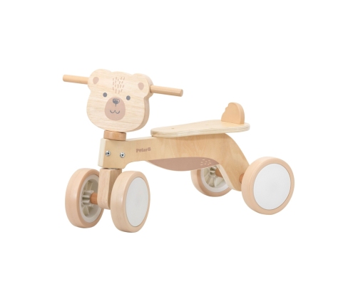 VIGA PolarB Drewniany Jeździk Miś Brunatny Miękkie Koła