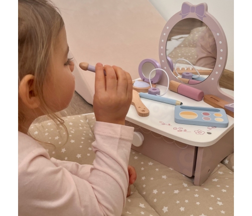 Viga Drewniana Toaletka z Akcesoriami Kącik Małej Księżniczki