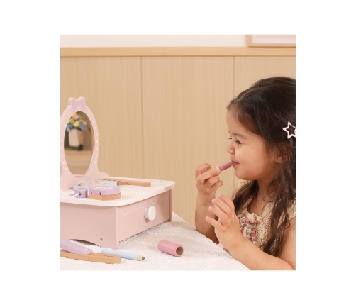 Viga Drewniana Toaletka z Akcesoriami Kącik Małej Księżniczki