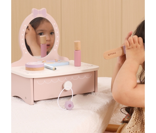 Viga Drewniana Toaletka z Akcesoriami Kącik Małej Księżniczki