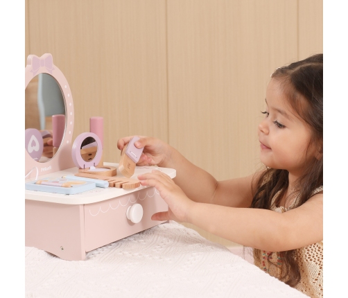 Viga Drewniana Toaletka z Akcesoriami Kącik Małej Księżniczki