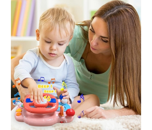 WOOPIE BABY Kierownica Samochodowa Interaktywna z Swiatłami Dźwiękiem