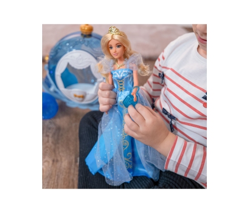 WOOPIE ROYAL Lalka Lodowa Księżniczka Lily i Magiczny Powóz Karoca Akcesoria