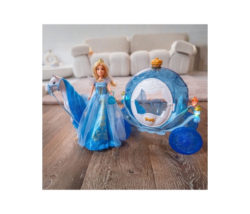 WOOPIE ROYAL Lalka Lodowa Księżniczka Lily i Magiczny Powóz Karoca Akcesoria