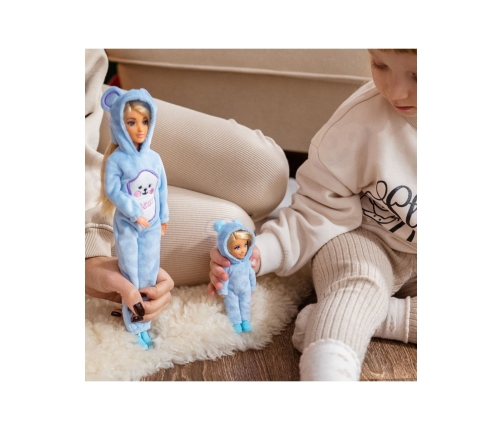 WOOPIE ROYAL Lalki Kombinezony Niebieskie Misie Zestaw 2szt.