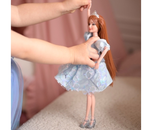 WOOPIE ROYAL Lalka Emi w Błękitnej Sukience Tiulowej