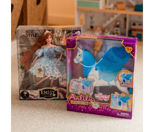 WOOPIE ROYAL Lalka Emi w Błękitnej Sukience Tiulowej