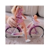 WOOPIE ROYAL Lalka Lily Rowerzystka Bobas w Foteliku Rower