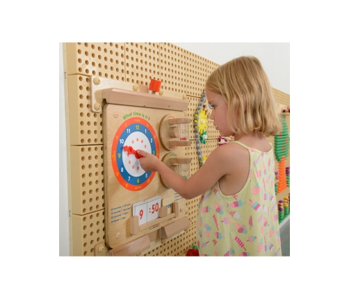 MASTERKIDZ Nauka O Czasie Czytanie Godziny - Tablica Edukacyjna