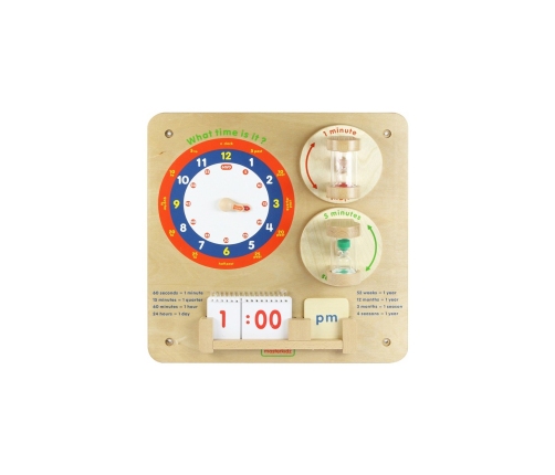 MASTERKIDZ Nauka O Czasie Czytanie Godziny - Tablica Edukacyjna