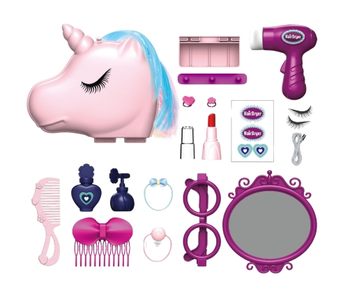 VIGA Zestaw Biała Toaletka + Akcesoria Jak z Salonu