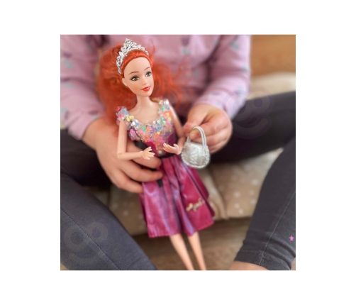 WOOPIE ROYAL Lalka Emi Style Fashion 32 cm - Stylowa Księżniczka w Różowej Sukni + Akcesoria