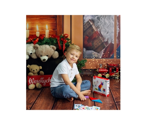 TOOKY TOY Drewniane Puzzle Tangram Układanka