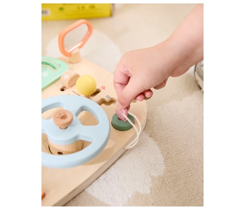 CLASSIC WORLD Drewniana Tablica Manipulacyjna Wielofunkcyjna Kierownica Motoryczna