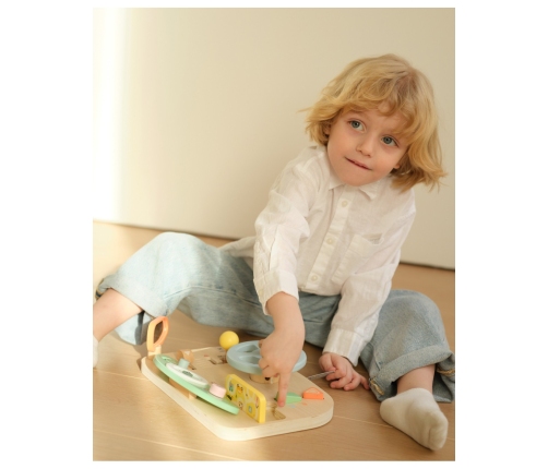 CLASSIC WORLD Drewniana Tablica Manipulacyjna Wielofunkcyjna Kierownica Motoryczna