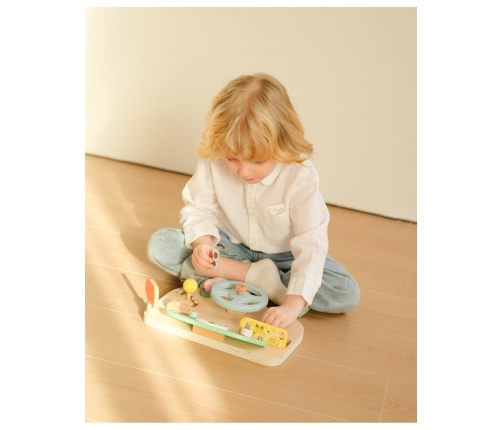 CLASSIC WORLD Drewniana Tablica Manipulacyjna Wielofunkcyjna Kierownica Motoryczna