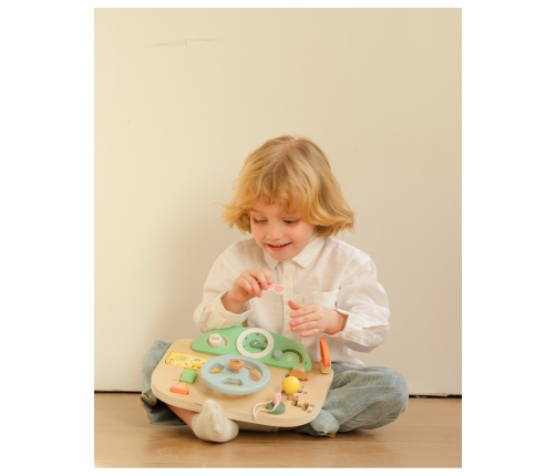 CLASSIC WORLD Drewniana Tablica Manipulacyjna Wielofunkcyjna Kierownica Motoryczna