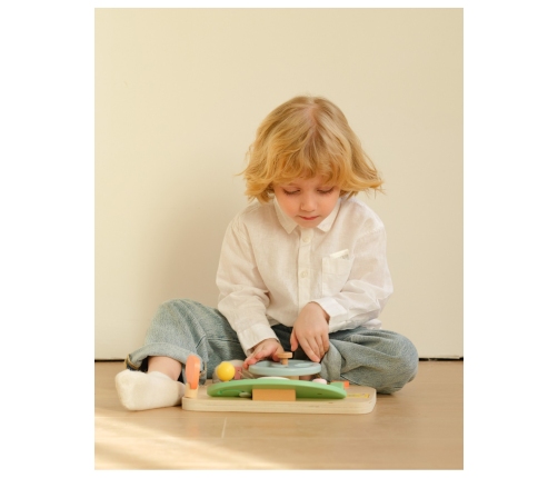 CLASSIC WORLD Drewniana Tablica Manipulacyjna Wielofunkcyjna Kierownica Motoryczna