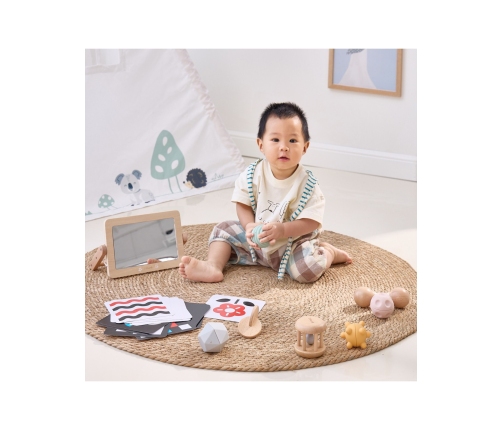 VIGA Zestaw Zabawek Edukacyjnych Pudełko Box od urodzenia do 6 miesiąca