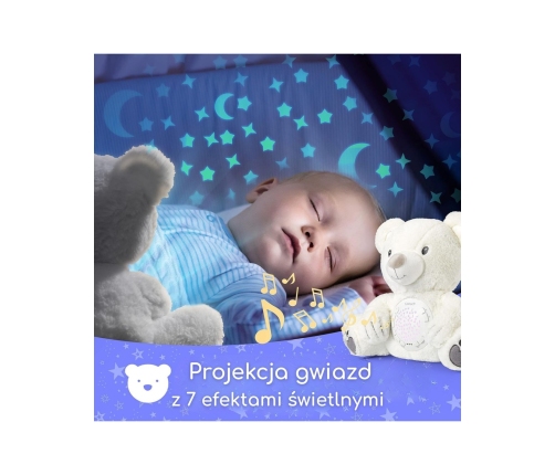 WOOPIE BABY Przytulanka Miś z Projektorem Uspokajacz 15 Melodii