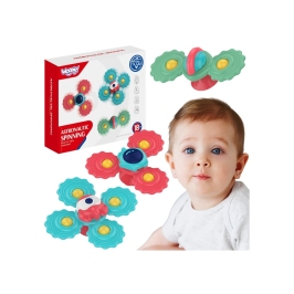 WOOPIE BABY Gryzak Spinner Wirujący z Przyssawką Zestaw 3 szt WOOPIE BABY Gryzak Spinner Wirujący z Przyssawką Zestaw 3 szt