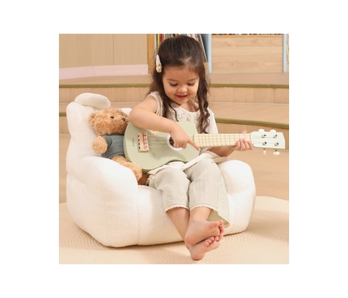 Viga Drewniane Ukulele Gitara Dla Dzieci Zielone Z Nutami