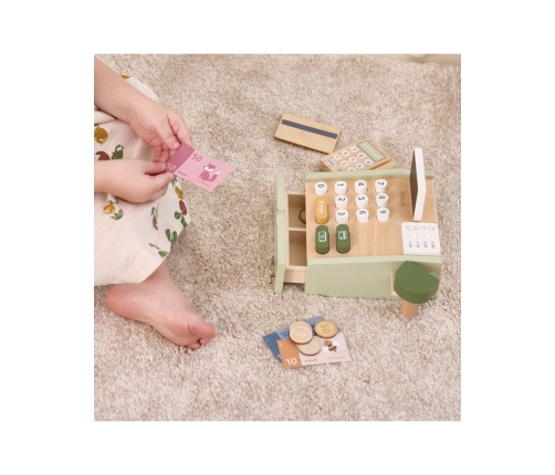 VIGA PolarB Drewniana Kasa Sklepowa Zielona